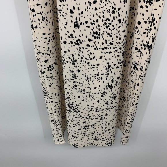 A New Day Slip Dress Leopard Print Cami Lace Trim Midi Slit NWT - Picture 11 of 11